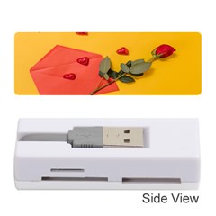 Valentine Day Heart Flower Gift Memory Card Reader (stick) by artworkshop