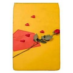 Valentine Day Heart Flower Gift Removable Flap Cover (l) by artworkshop