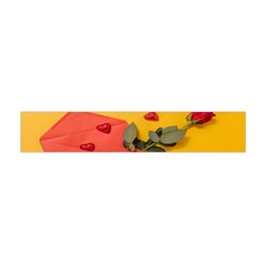 Valentine Day Heart Flower Gift Flano Scarf (mini) by artworkshop