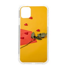 Valentine Day Heart Flower Gift Iphone 11 Tpu Uv Print Case by artworkshop