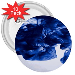 Moving Water And Ink 3  Buttons (10 Pack) 