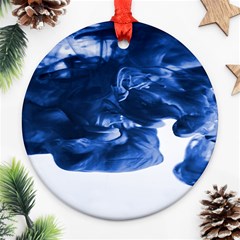 Moving Water And Ink Ornament (round) by artworkshop