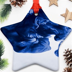 Moving Water And Ink Ornament (star) by artworkshop