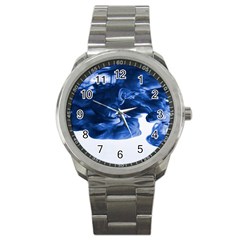 Moving Water And Ink Sport Metal Watch by artworkshop