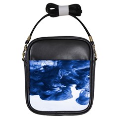 Moving Water And Ink Girls Sling Bag by artworkshop