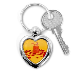 Valentine Day Heart Love Potion Key Chain (heart) by artworkshop