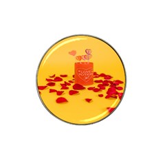 Valentine Day Heart Love Potion Hat Clip Ball Marker (10 Pack) by artworkshop