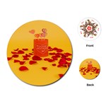 Valentine Day Heart Love Potion Playing Cards Single Design (Round) Front