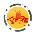 Valentine Day Heart Love Potion Poker Chip Card Guard Front