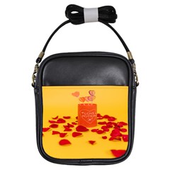 Valentine Day Heart Love Potion Girls Sling Bag by artworkshop