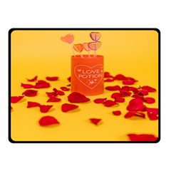 Valentine Day Heart Love Potion Fleece Blanket (small) by artworkshop