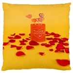 Valentine Day Heart Love Potion Standard Premium Plush Fleece Cushion Case (One Side) Front