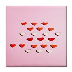 Lolly Candy  Valentine Day Tile Coaster Front