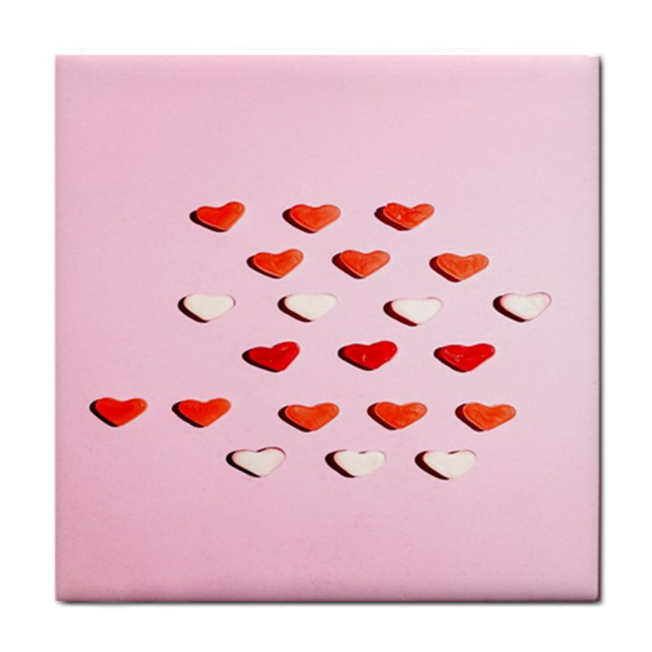 Lolly Candy  Valentine Day Tile Coaster