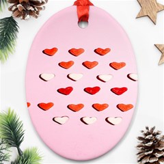 Lolly Candy  Valentine Day Ornament (oval) by artworkshop