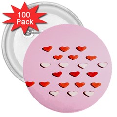 Lolly Candy  Valentine Day 3  Buttons (100 Pack)  by artworkshop