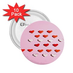 Lolly Candy  Valentine Day 2 25  Buttons (10 Pack)  by artworkshop