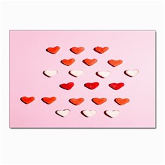 Lolly Candy  Valentine Day Postcard 4 x 6  (pkg Of 10) by artworkshop