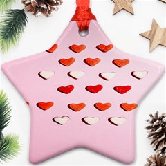 Lolly Candy  Valentine Day Star Ornament (two Sides) by artworkshop