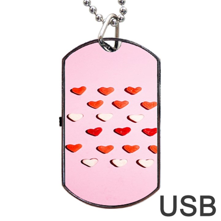 Lolly Candy  Valentine Day Dog Tag USB Flash (Two Sides)