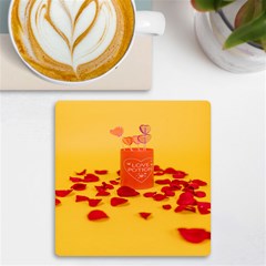 Valentine Day Heart Love Potion Uv Print Square Tile Coaster  by artworkshop