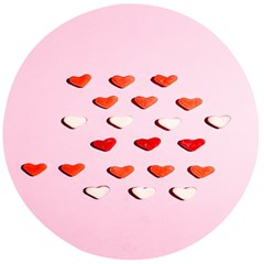 Lolly Candy  Valentine Day Wooden Bottle Opener (round) by artworkshop