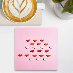 Lolly Candy  Valentine Day Uv Print Square Tile Coaster  by artworkshop