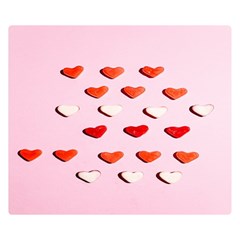 Lolly Candy  Valentine Day One Side Premium Plush Fleece Blanket (small) by artworkshop