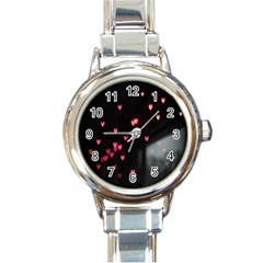 Love Valentine s Day Round Italian Charm Watch by artworkshop