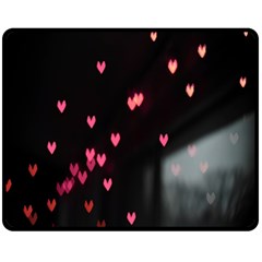 Love Valentine s Day Fleece Blanket (medium) by artworkshop