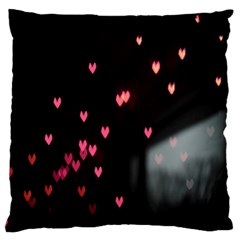 Love Valentine s Day Large Premium Plush Fleece Cushion Case (two Sides) by artworkshop