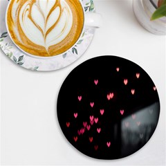 Love Valentine s Day Uv Print Round Tile Coaster by artworkshop