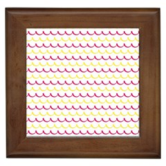 Pattern Waves Framed Tile by artworkshop