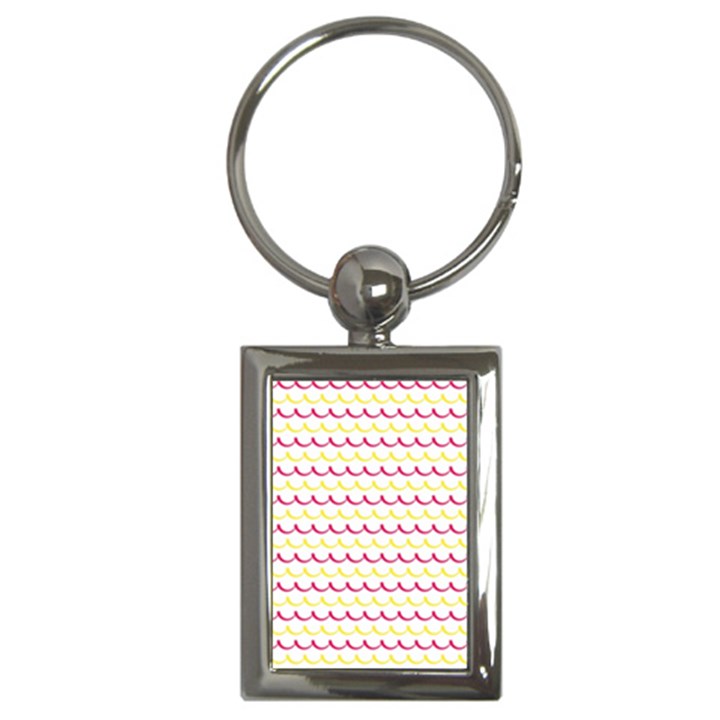 Pattern Waves Key Chain (Rectangle)