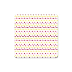 Pattern Waves Square Magnet