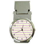 Pattern Waves Money Clip Watches Front