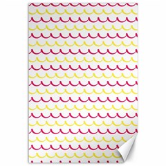 Pattern Waves Canvas 12  X 18  by artworkshop