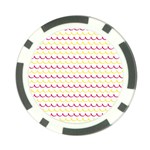 Pattern Waves Poker Chip Card Guard Front