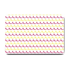 Pattern Waves Small Doormat by artworkshop