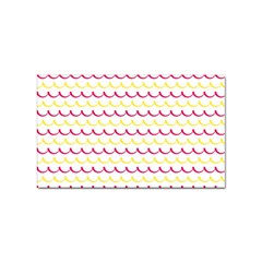 Pattern Waves Sticker Rectangular (10 Pack) by artworkshop