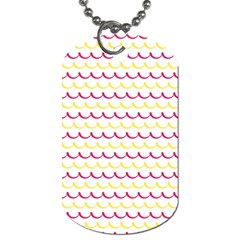 Pattern Waves Dog Tag (one Side) by artworkshop