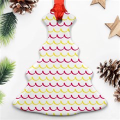 Pattern Waves Christmas Tree Ornament (two Sides) by artworkshop