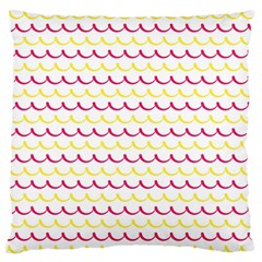 Pattern Waves Large Cushion Case (two Sides) by artworkshop