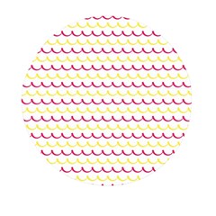 Pattern Waves Mini Round Pill Box (Pack of 5)