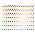 Pattern Waves One Side Premium Plush Fleece Blanket (Large) 80 x60  Blanket Front