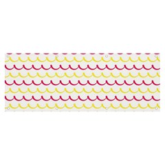 Pattern Waves Banner And Sign 8  X 3  by artworkshop