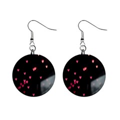 Love Valentine s Day Mini Button Earrings by artworkshop