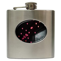 Love Valentine s Day Hip Flask (6 Oz) by artworkshop