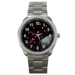 Love Valentine s Day Sport Metal Watch by artworkshop