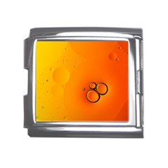 Wallpaper Liquid Bubbles Macro Orange Bright Mega Link Italian Charm (18mm) by artworkshop